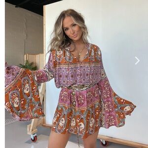 Alexandra Boho Flare Sleeve Dress